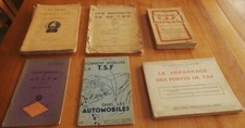 RARE - LOT DE TRES ANCIENS LIVRES SUR LA TSF
