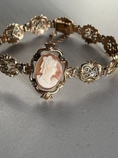 3748- Bracelet Ancien Or Jaune Camée