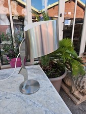 Rare Lampe Henri Mathieu En Métal Années 60