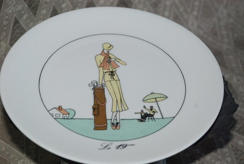 France golf art porcelain - france,