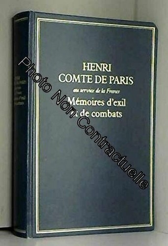 Mémoires exil de - d'exil, et