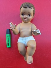 Ancien Enfant jesus 30 cm en platre yeux en verre polychrome à Identifier 