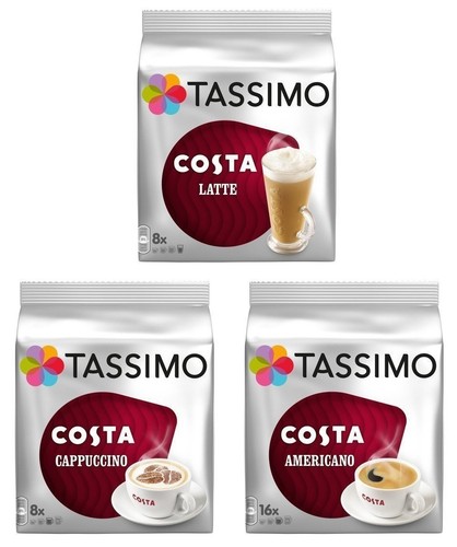 Tassimo new costa - 3, variety