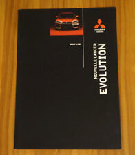 Dépliant MITSUBISHI LANCER EVOLUTION de 2008