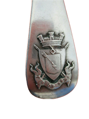 Cuillere argent massif blason