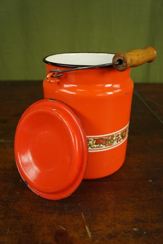 Vintage émailière pot - vintage,