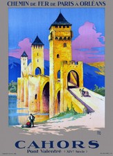 Affiche chemin de fer PO -