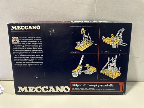 1972 meccano 100 parts - meccano,