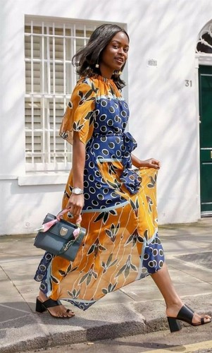 Zara robe longue à - robe, mi-longue