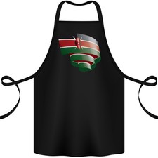 Tablier En Coton Du Drapeau Du Kenya Pour La Journée Du Kenya 100% Biologique