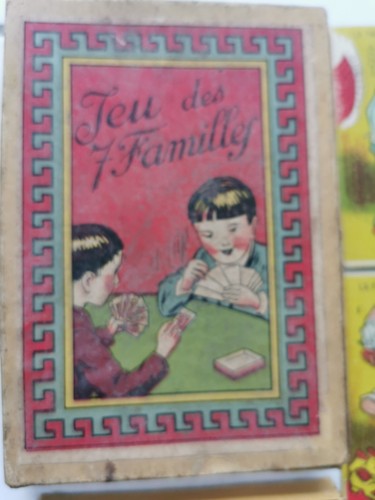 Ancien jeu familles des - jeu, de