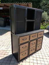 Meuble industriel sur mesure bois mètal fabriquer par Brocantetendance 