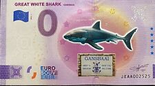 BILLET 0 EURO GREAT WHITE SHARK AFRIQUE DU SUD  COULEUR  2020  N° DOUBLON 2525