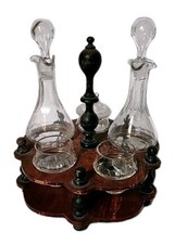 Serviteur Napoléon III / Huile Vinaigre Sel Poivre Moutarde 