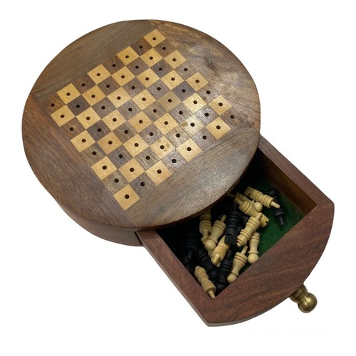 Mini jeu échecs rond en - mini,