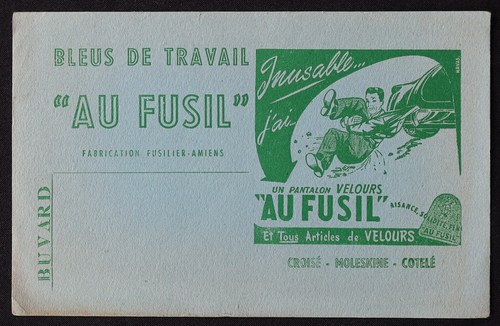 Buvard vêtement fusil - buvard,