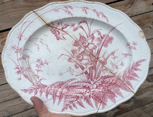 Grand plat vaisselle ancienne - vaisselle,