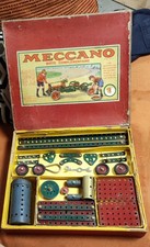 Meccano Rare Boîte En Bois