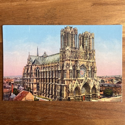 Cpa cathedrale reims - cathedrale,