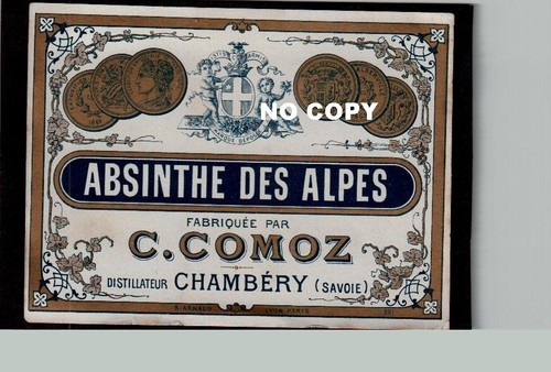 Etiquette neuve absinthe des - neuve,