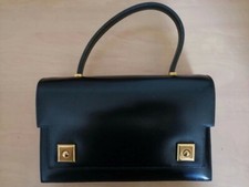 SAC A MAIN HERMES FEMME CUIR NOIR PIANO