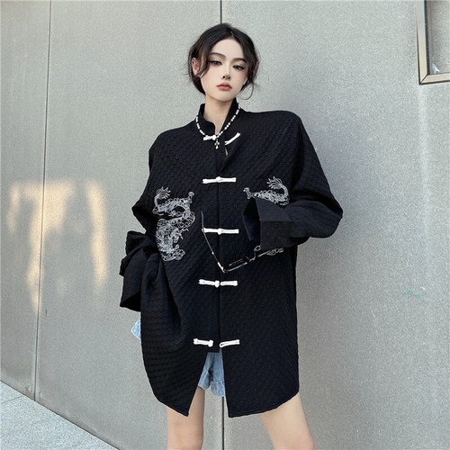 Femme chinois veste dragon - femme,