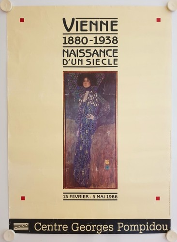 Affiche gustav klimt 1986 - affiche,