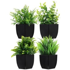  4 Pcs Décorations Pour Salle De Bain Deco Vert Petites Plantes Mini-plantes