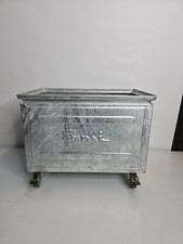 caisse de rangement en métal galvanisé Design Industriel (Boîte bac usine)