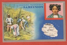 CHROMO - COLONIES FRANCAISES - LA REUNION - PRODUITS DU LION NOIR