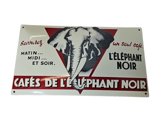 Plaque émaillée cafés - émaillée,