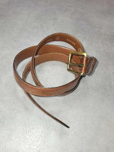 Ceinture vintage cuir marron - vintage,