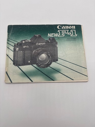Notice originale canon 1 - canon, f-1