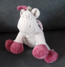 S26C / doudou peluche cheval poney rose NOUKIE'S