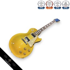 Guitare ancienne dorée