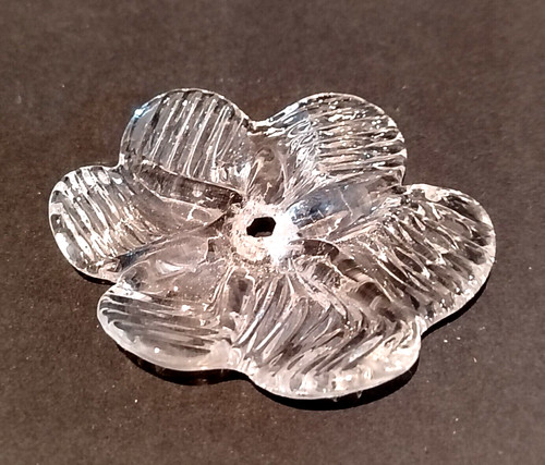 Pampille fleur verre - pampille,