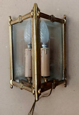 Rare applique murale Louis XVI en bronze et verres gravés en ETAT DE MARCHE