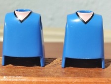 PLAYMOBIL X2 TORSES CORPS BLEUS PIC VILLE OUEST MÉDIÉVALE BELEN ESCOLAE