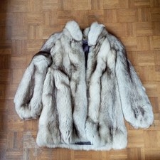 Manteau 3/4 renard argenté