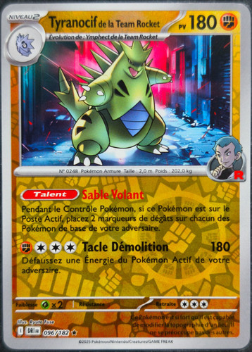 Carte pokémon tyranocif la - pokémon,