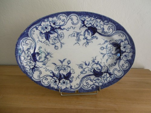 Grand plat creux ovale faience - plat,