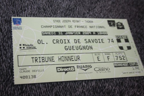 Ticket croix savoie v fc - )),