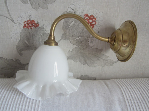 Tulipe ancienne applique col - tulipe,