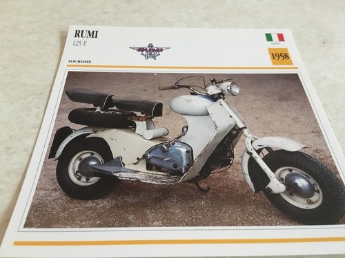 Carte moto rumi 125 1958 - carte,
