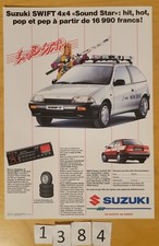 SUZUKI SWIFT 4x4 SOUND STAR Série limitée Prospectus CH 2 pages Fr