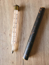 Thermomètre ou mustimetre de viticulture du XIXEME siècle en laiton et verre.