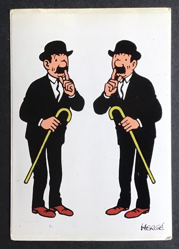 Tintin carte postale - tintin,