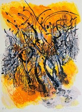 Maurice-Elie SARTHOU - "Le Bateau Ivre" - Lithographie originale signée - I