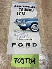 Ford Taunus 17M prospectus catalogue brochure publicité automobile