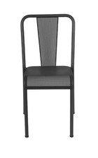 chaise Tolix T37 perforée noire